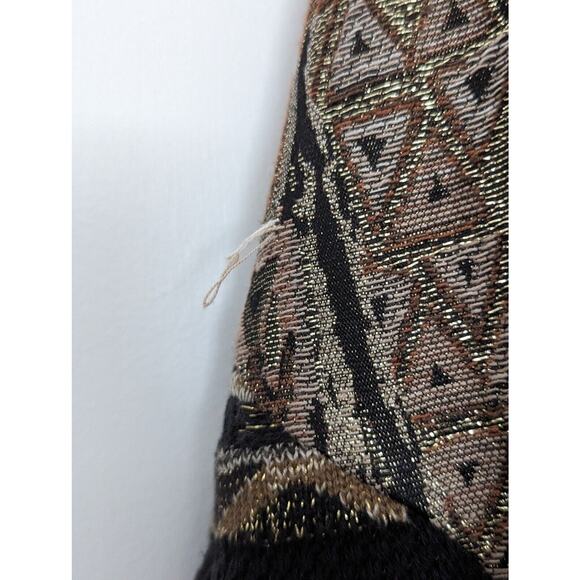 Vintage Leoniak Metallic Retro Knit Oversized Sweater Jacket Womens Size M - Picture 10 of 11